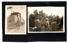 2 x vintage photographs of WW1 military trains in Egypt (C94884)
