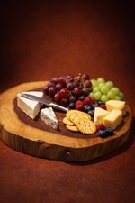 Live Edge Indian Rosewood Cutting Board  Locally Made In USA, Food Safe 