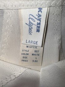 VTG 70s Kayser Wispese Girdle Panty NWT Style 807 White Large Du Pont Lycra