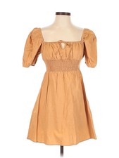 NWT Faithfull the Brand Women Brown Casual Dress 2