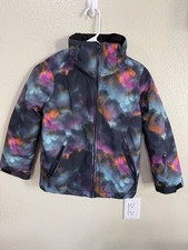 Roxy Girl DryFlight Girls Ski Jacket Abstract Multicolor Size 8