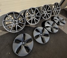 TESLA MODEL 3 2017-2021 18" OEM Wheels Rims With Aerocovers 1044221-00-C 5x114.3