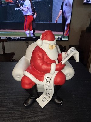 Department 56 Winter Silhouette Santa Claus Naughty Or Nice Christmas Figurine