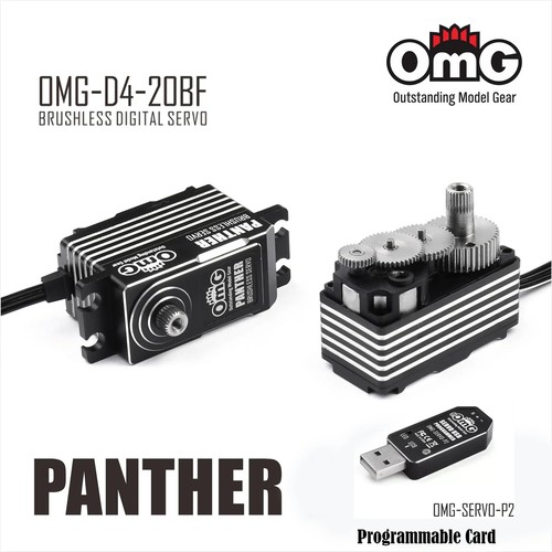OMG Low Profile Brushless Digital Servo 20KG for Touring2WD 1/8 Buggies Throttle - Picture 7 of 11