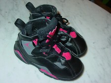 2017 Nike Air Jordan True Flight Black/Dark Grey/Deadly Pink Shoes Size 8C