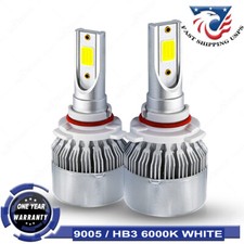 6000K White 9005 LED Headlight Bulbs Kit For 2011-19 Ford Explorer,2015-up F-150