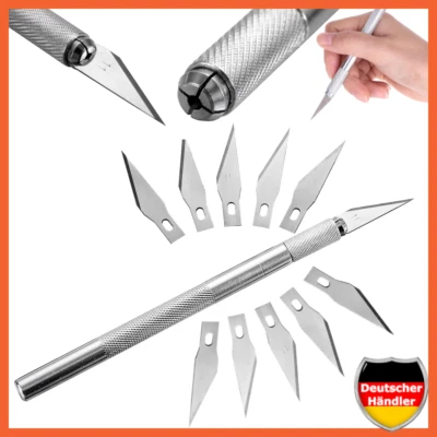 1 Skalpellmesser+ Skalpellklingen Bastelmesser Schnitzmesser Messer Skalpell DE - Bild 1 von 4