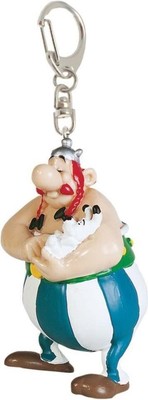 Merchandising Asterix: Plastoy - Portachiavi Obelix Con Idefix