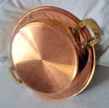 Servierpfanne 24 cm SPRING CULINOX  Kupfer Gold-Griffe Edelstahl Pfanne