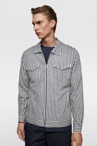 casaco listrado masculino