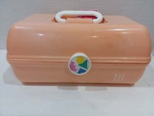 Caboodles Rare Peach Orange On The Go Girl Classic Cosmetic Makeup Travel Case