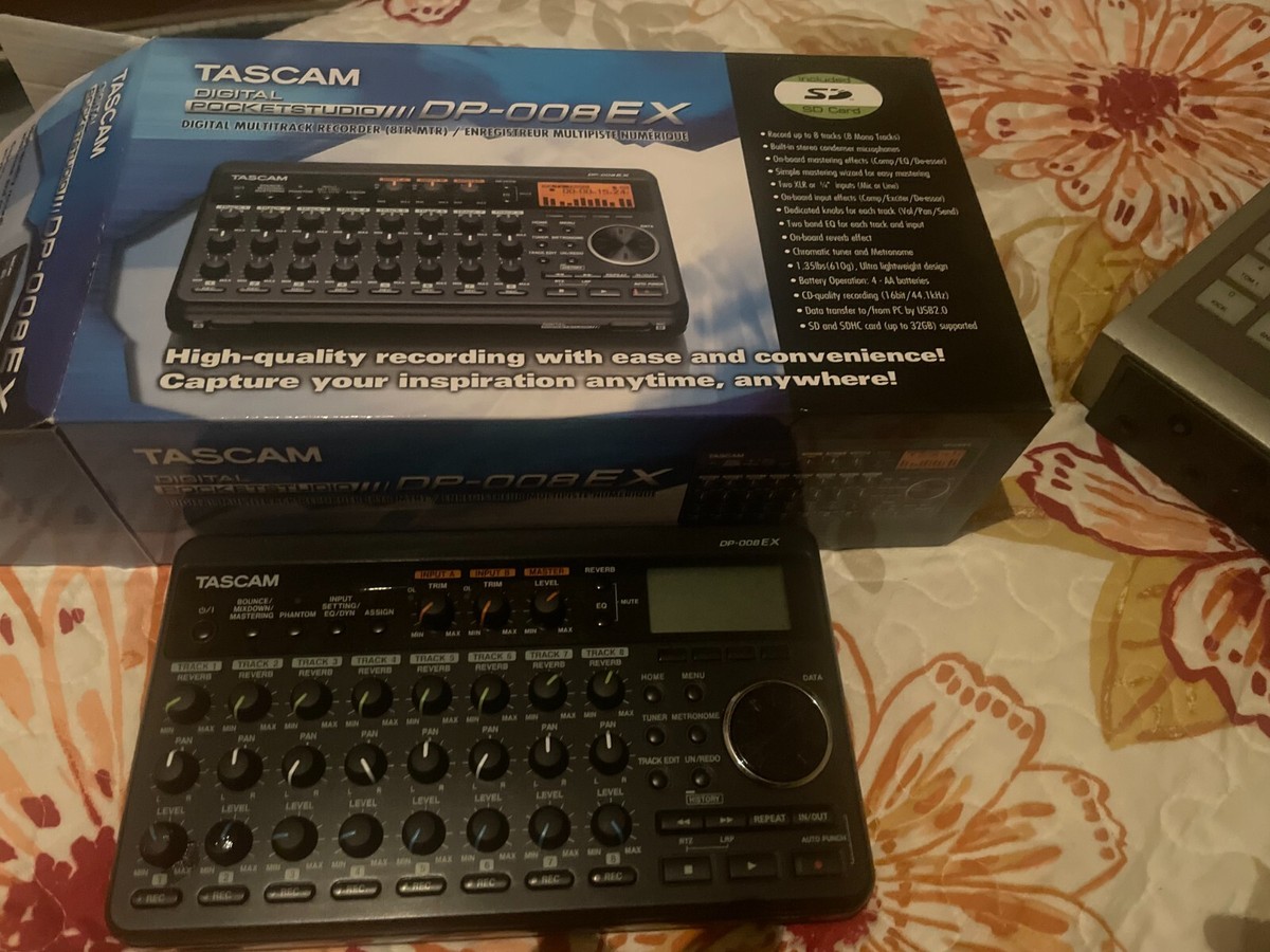 TASCAM DP-008EX; Zoom 1608 40gb; Tascam fw 1082 | eBay