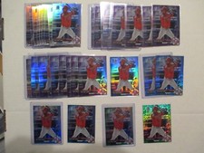 Lot (30) NICK WILLIAMS Phillies 2017 Bowman Chrome ALL REFRACTORS w/green blue +