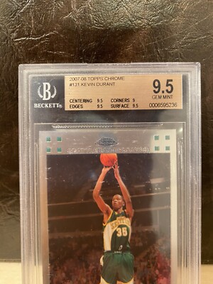 2007-08 Topps Chrome Kevin Durant RC