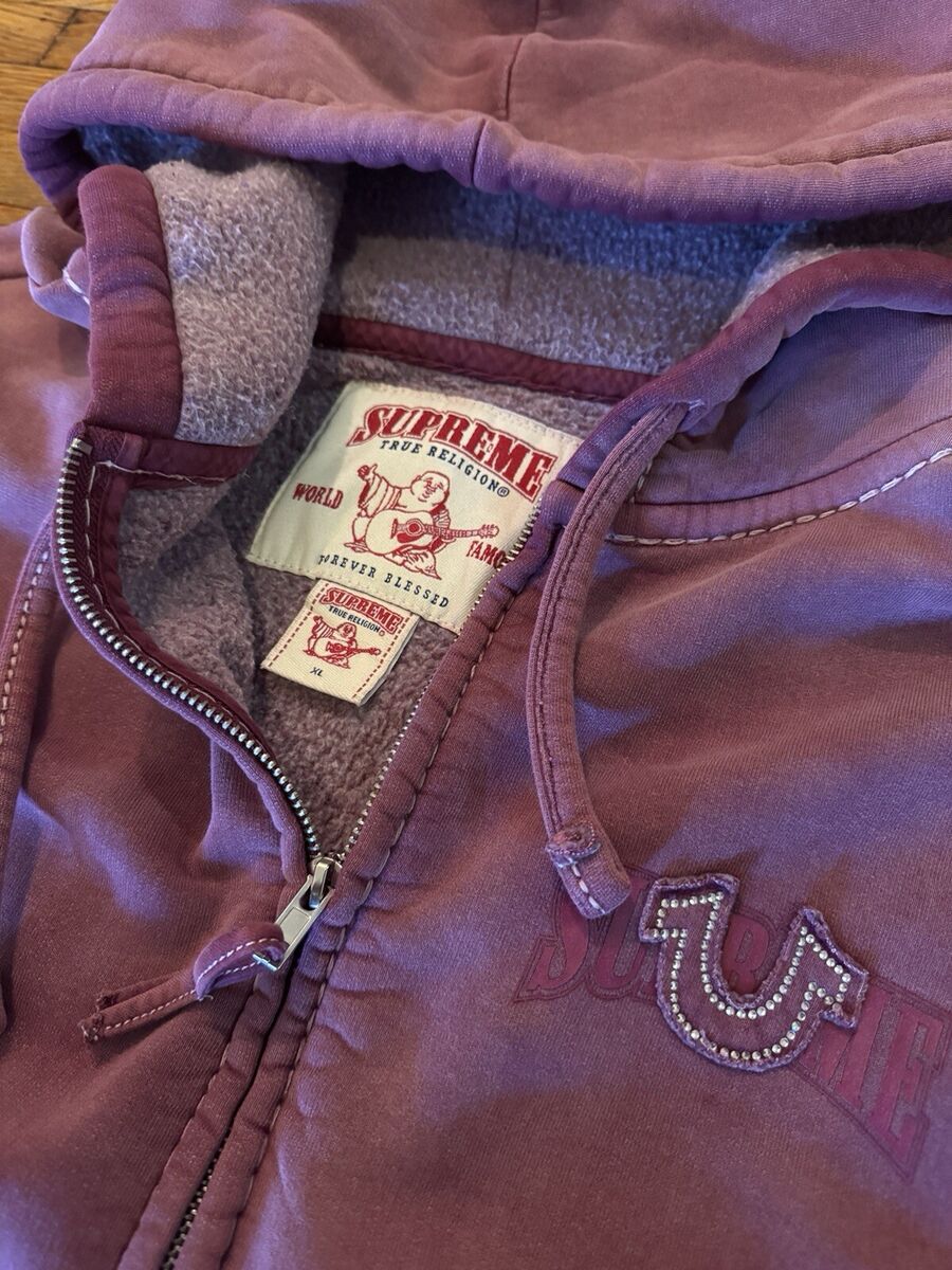 Size XL - Supreme x True Religion Zip Up Hoodie Plum | eBay Size XL - Supreme x True Religion Zip Up Hoodie Plum | eBay