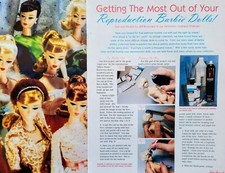 9pg History Article  Pix Reproduction BARBIE Getting the Most out of Your Dolls