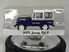 Greenlight 1971 Jeep DJ-5 Postal Delivery-Rare White Wheels Red Stripes -Loose