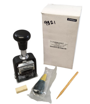 Brand New CMA1195 7 Digit Arial Font Automatic Advance Number Stamper Machine