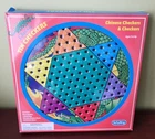 Vintage Schylling Green Dragon Chinese Checkers & Checkers Game Dbl Side Tin