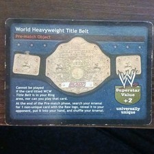 Comic Images World Heavyweight Title Belt 2000 WWF Raw Deal Premiere Belts #1/TR