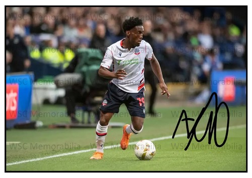 10915. Amario Cozier-Duberry Signed Pictures (A4 Prints) Brighton B'burn Bolton