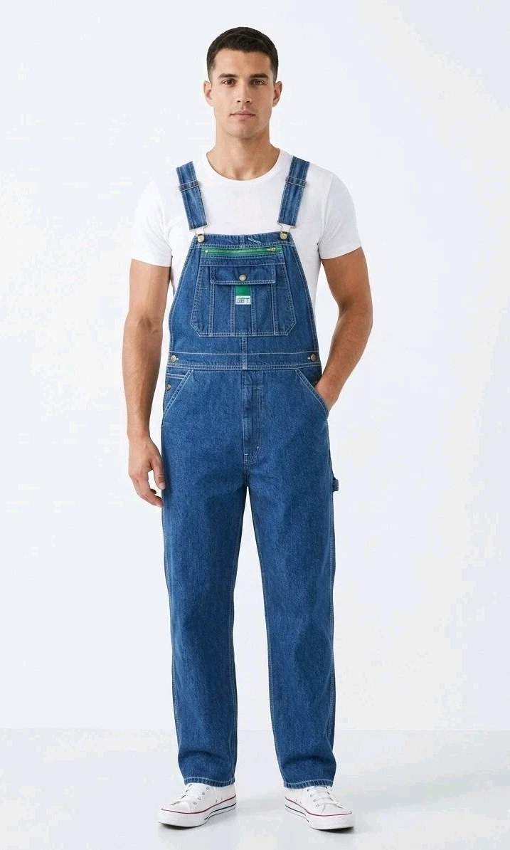 Liberty Men’s Denim Bib Overalls Size 32 X 32 Carpenter, Cotton Workwear
