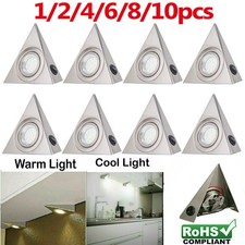 1-10PCS Mains Under Cabinet Lights LED Light Kitchen Cupboard Shelf Closet Lamp