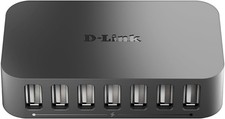 Image of D-Link DUB-H7/B 7-Port USB 2.0 Hub - UK Version