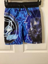 Black Panther Marvel Boys Swimming Trunks. Size Small