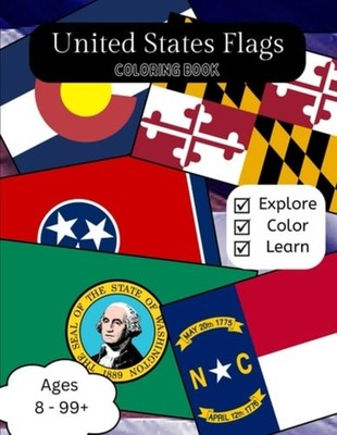 United States Flags Coloring Book Flags of Each State - Paperback NEW LET'S. EXP
