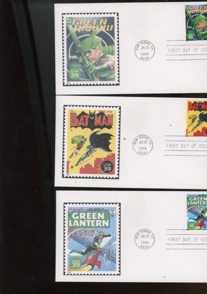 US 4084a-t DC Comics Superheroes 39c - 20 FDCs 21 scans Jul 20, 2006  (mb36