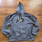 University of Colorado Buffaloes Grey Hoodie Sweatshirt 2XL XXL CU Buffs