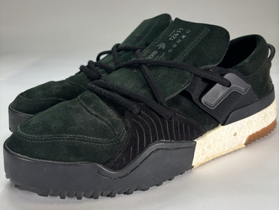 Adidas x Alexander Wang BBall Lo Skate Shoes Men's Sz 11.5 US 46 EUR Green Black