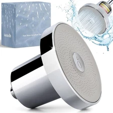 Feels Like Om Filtered Shower Head w/ Water Softener - High Pressure Filter NEW