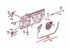 MB SLK R172 Vordere linke Tür Umfangsdichtung A1727200178 NEUES ECHTES MB SLK R172 Vordere linke Tür Umfangsdichtung A1727200178 NEUES ECHTES