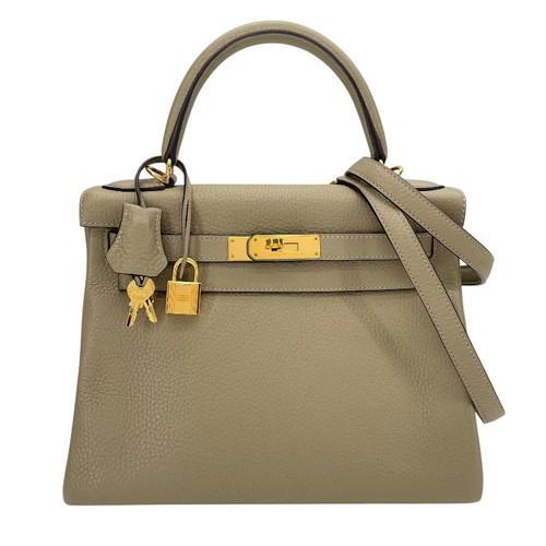 HERMES Kelly 28 Shoulder Bag X Stamp #OKB374