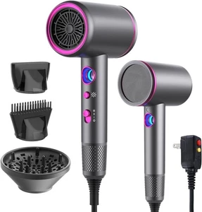 1875W Séchoir à cheveux ionique haute vitesse professionnel sécheuse avec diffuseur