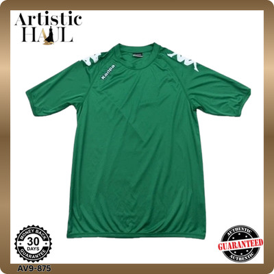 Kappa Green T-Shirt XL Men's Sports Crew Neck Short Sleeve