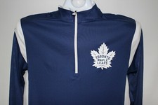 TORONTO MAPLE LEAFS BLUE NHL PERFORMANCE 1/2 ZIP PULLOVER TOP SZ:S NWT