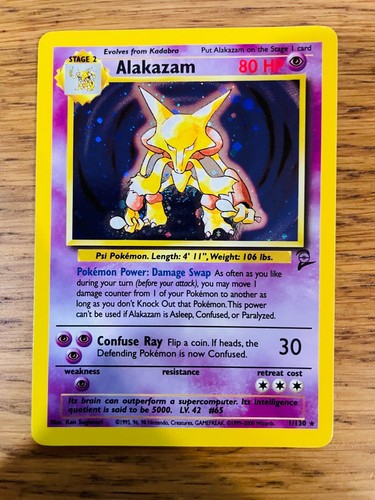¡Alakazam (1/130) Holo Base Set 2 Tarjetas de Pokémon! ¡P&P RÁPIDO Y GRATUITO! - Imagen 18 de 39
