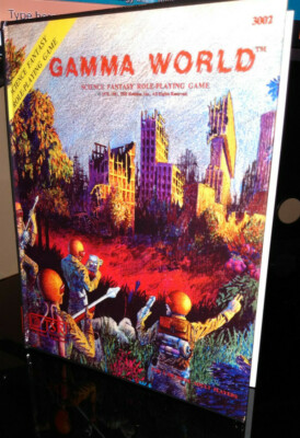 Gamma World - Science Fantasy Role Playing Game - 1st edition Rules Book + Extra
