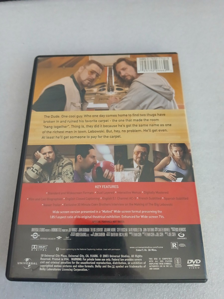 The Big Lebowski (DVD, 2003) Z45 25192266621| eBay