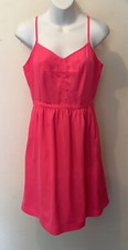 J. Crew Women's Spaghetti Strap V-Neck Lined Knee Length Dress Size 4