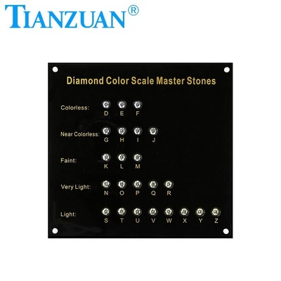 Refer to GIA D-Z 23 Colors CZ Diamond Color Scale Master Stones Set with Laser