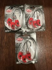 3 Packs Total 9 Hooks Berkley Fusion19 Swimbait Jig Heads Red 3/4 Hook 5 /0L New