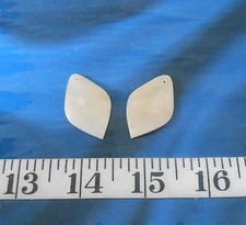 Mother-of-Pearl MOP Shell Jewelry Blanks Polished Ivory-Color Diamonds