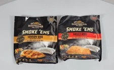 2 Pack Savory/Sweet Bear Mountain GOURMET BBQ Smoke 'Ems 6oz 90 Minutes Of Smoke