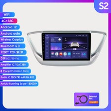 8core Android Car Stereo Radio For Hyundai Solaris Verna 2016-20 Gps Fm Carplay