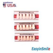 96pcs Acrylic Resin Teeth Dental Lab Upper Anterior Teeth Shade A1/A2/A3