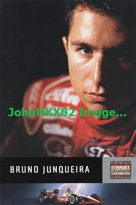 2002 Bruno Junqueira Photo Card - Ganassi Racing #4 - Indy 500 Photo